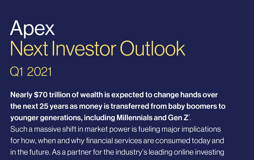 Apex Next Investor Outlook cover Q1 2021