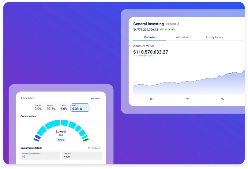 Image of Apex’s corporate treasury solution on a smartphone and a tablet using Ascend Investor’s pre-built UIs